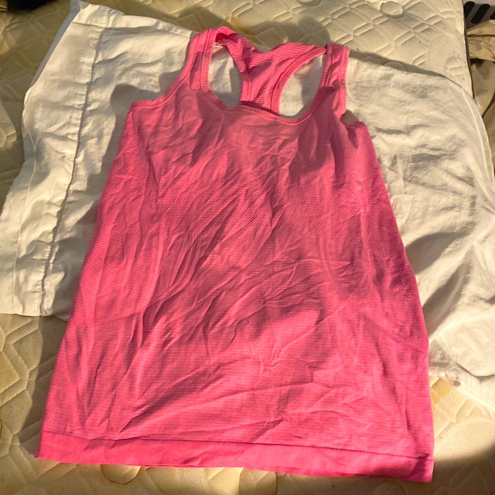 Pink lululemon tank